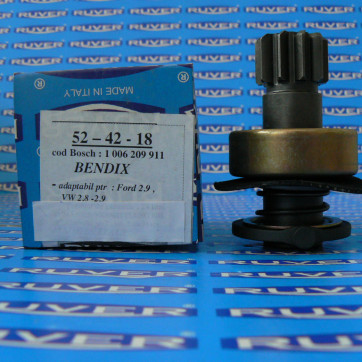 Bendix electromotor, demaror Ford Galaxy, Volkswagen Golf, Variant, Passat, Sharan, Vento. Ruver